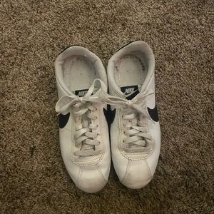 Cortez shoes, white and black, women’s size 8.5